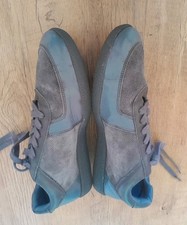 Ask The Missus Casual Suede/Leather Lace Up Shoes Grey Size 10/44 Excell.Cond.