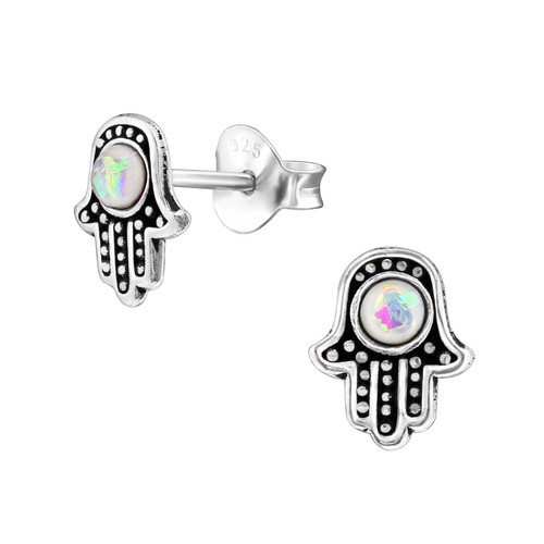 925 sterling silver - silver, hamsa
