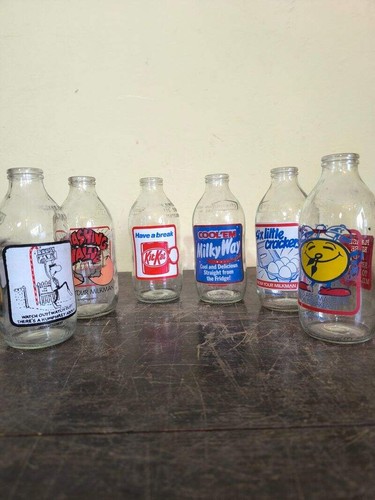 Advertising milk bottles kit - 6,