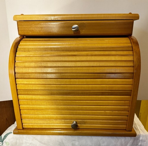 Vintage solid oak roll - oak, roll-top