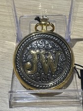 FRANKLIN MINT JOHN WAYNE COLLECTOR POCKET WATCH  "JW"  With Tags Unboxed