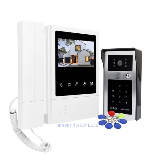 Video door intercom with - intercom, 4.3"