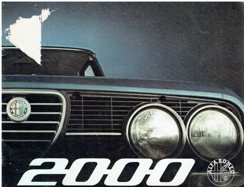Alfa romeo 2000 berlina - 2000, saloon