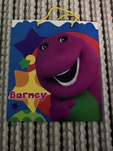 Vintage barney gift bag - gift, 13”