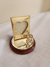 Hadrians A Touch Of Gold Crystal Pig Heart Passport Picture Photo Frame 