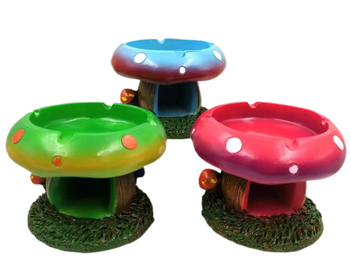 Mushroom resin ashtray - resin,