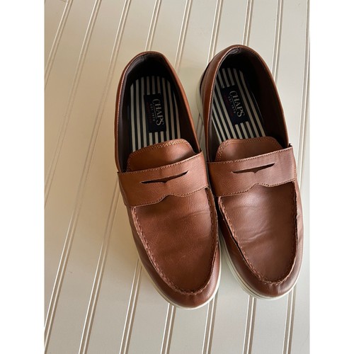Chaps men brown penny loafer - chaps, men's
