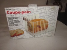 bread slicer acrylic all new in own box by foxrun craftsmen made in taiwan