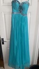 prom dress size 8-10 Aqua Beautiful Ball Gown