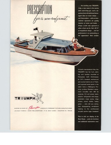 1960 paper triumph twin 200 - paper, ad