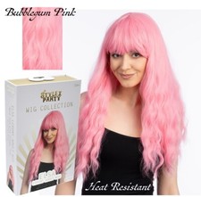 Elsa Wavy Pink Wig Full Head