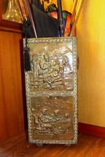 French Vintage Brass & Wood