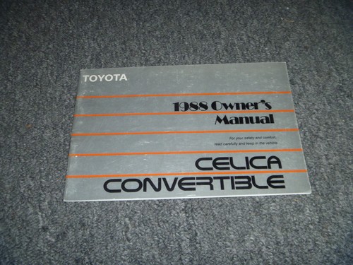 1988 toyota celica - 1988, convertible