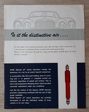 Koni Jaguar Applications Brochure / Leaflet 1965 - V  VII  X  S  Lister  D E XK
