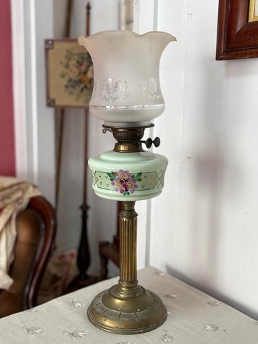 Edwardian brass and china - an,