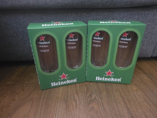 Heineken pint glasses - 4,