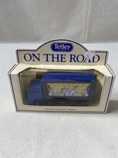 Tetley Tea Boxed Model Vehicle Van On The Road Advertising Delivery Truck 1992
