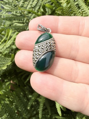 Green agate and - green, marcasite