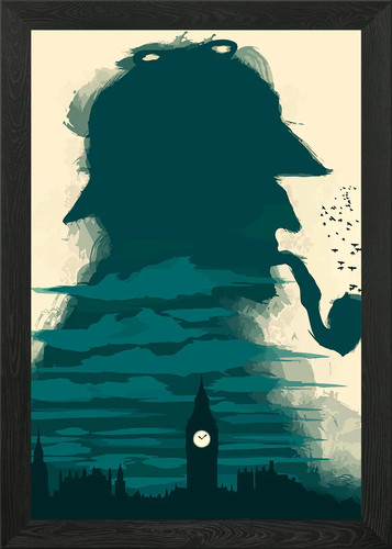 Sherlock holmes framed wall - holmes,