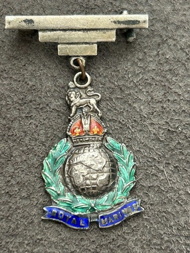 Vintage royal marines silver - royal, &