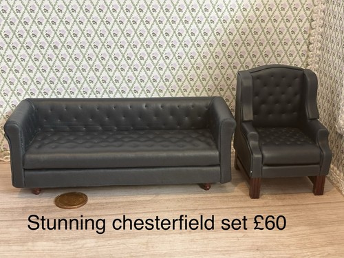 Dolls house chesterfield - dolls,