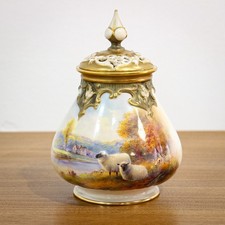 Royal Worcester Black Faced Sheep Pot Pourri by Harry Davis