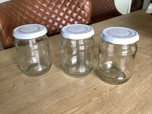 Empty round glass - jam,