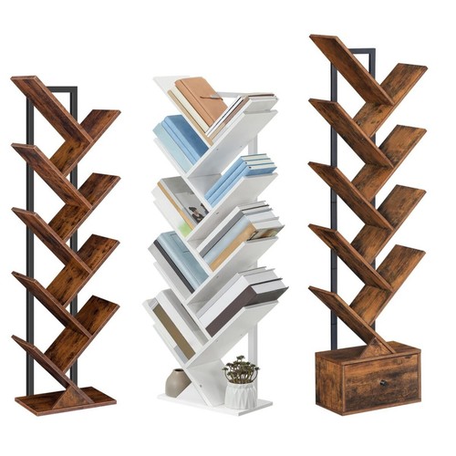 Bookcase tree bookshelf floor - bookcase,