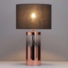 Inlight Table Lamp Electric Inline Copper Ombre Cylinder Light Bedroom 42W