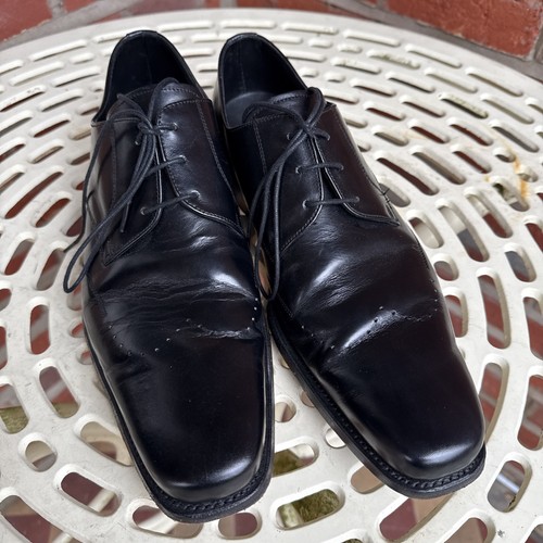 Barker black leather derby - barker,