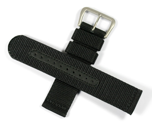Genuine seiko 22mm black - 22mm, tough