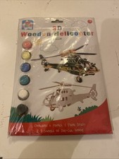 3D Wooden Helicopter Puzzle