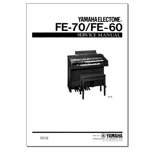 Yamaha fe60 fe70 service - fe60,