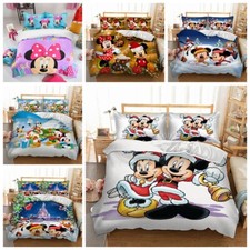 Mickey Minnie Duvet Cover Set Bedding Set Pillowcases Single Double King Size