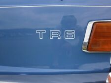 2, Triumph TR6 , Rear Wing Decals (White)