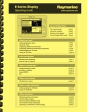 Raymarine E Series Chartplotter Operation Manual & Installation Guide