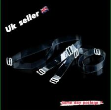 1 Pair Adjustable Detachable Transparent Clear Invisible Bra Straps Metal Hook