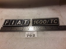 FIAT 1600 TC CAR BADGES TWIN