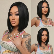 Synthetic Short Straight Bob