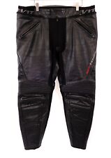 Pair of Pre-Loved Rev'It! Men's Black Leather Motorcycle Trousers Size 29?