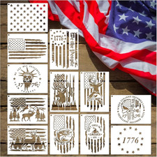 American Flag Stencil Star