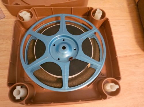 16mm film reel - reel, can,