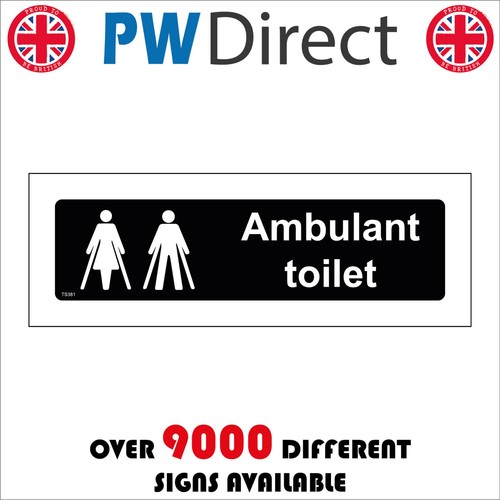 Sign ambulant toilet - ambulant,
