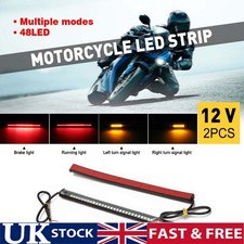Universal For Motorcycle Turn Signal Lights Indicator Brake Running Light Strip