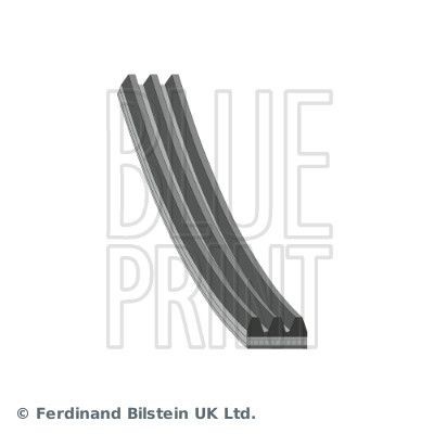 Blue print ad03r763 ribbed - print, v-ribbed