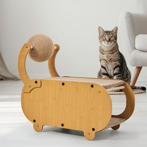Cat scratching post - cat,