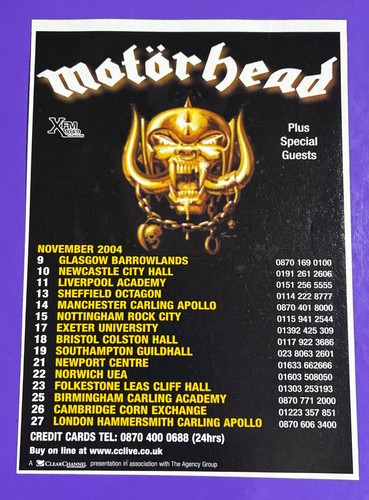 Motorhead gigs 2004 inferno - gigs,