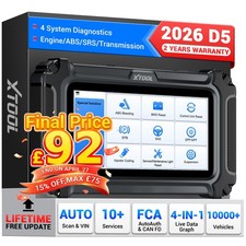 2026 XTOOL D5 OBD2 Scanner