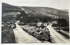 Webber's Post, Horner Minehead Somerset, B&W Image Vintage Postcard