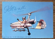 Ken Wallis Little Nellie Autogyro James Bond You Only Live Twice  Signed Card